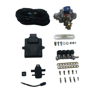 أطقم تحويل CNG صغيرة مع 48 دبوس ECU 4 أسطوانات حاقن السكك الحديدية للسيارات CNG GNV
