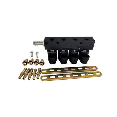 شراء 3 Ohm LN-LIG1S LPG CNG Rail حاقن لأربعة أسطوانات مجموعة تحويل GPL GNV online manufacture
