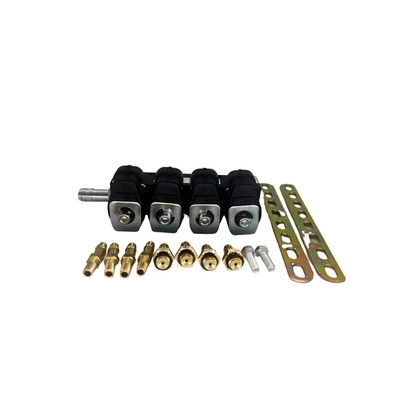 3 Ohm LN-LIG1S LPG CNG Rail حاقن لأربعة أسطوانات مجموعة تحويل GPL GNV