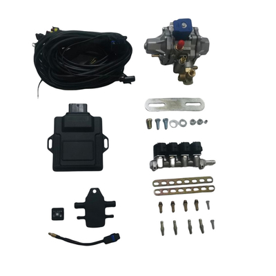 أطقم تحويل غاز البترول المسال CNG الصغيرة أغطية 32 دبوس ECU 4 أسطوانات حاقن السكك الحديدية LPG CNG المخفض