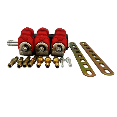 أحمر 2 أوم / 3 أوم 3 سلندر LN-VTK03 لسكك حاقن مشترك CNG / LPG