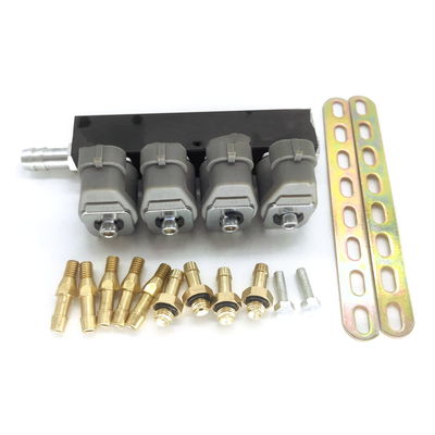 أوتوجاز Injection 3 Ohm 4 Cyl LPG CNG حاقن Rail ISO9001 للمركبات