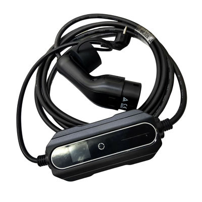 Good price IEC62196 Standard Plug In EV شاحن محمول 1 Phase AC 16A قابل للتعديل 3.5kw الانترنت